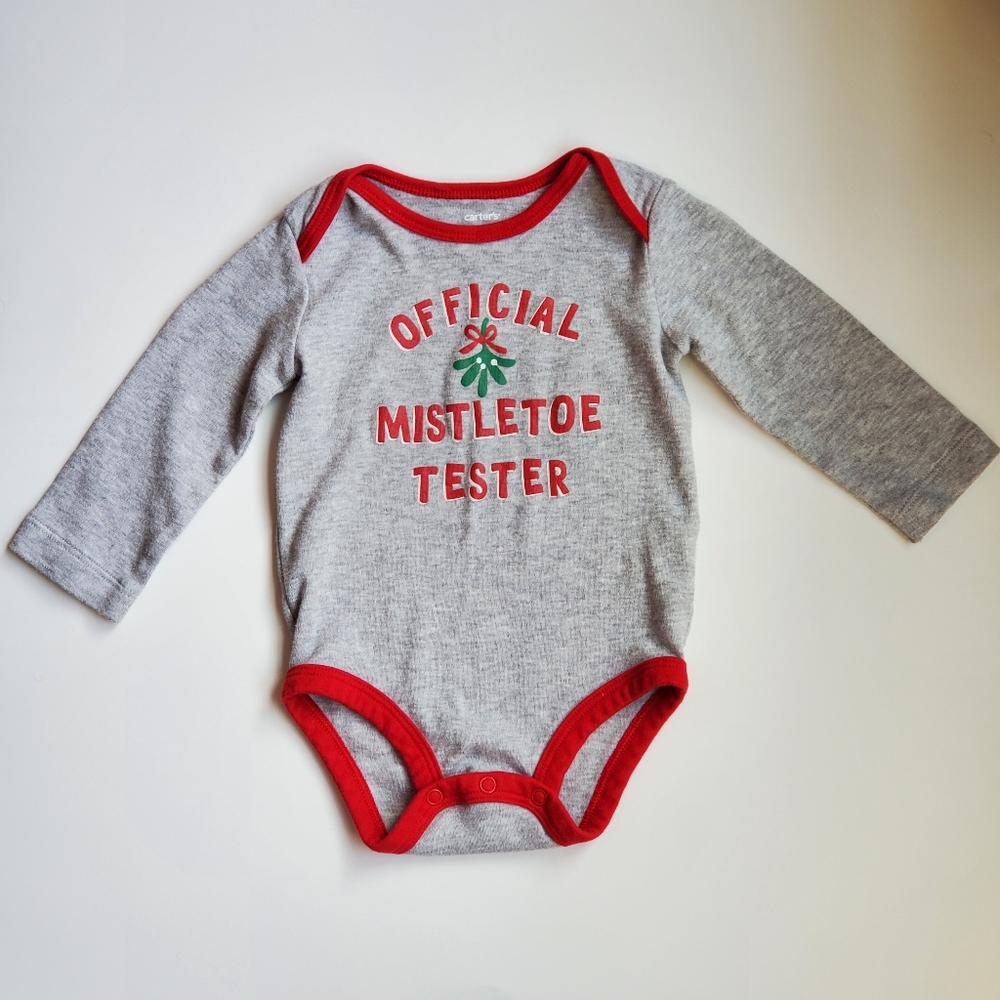 Carter's brand Christmas long sleeve onesie